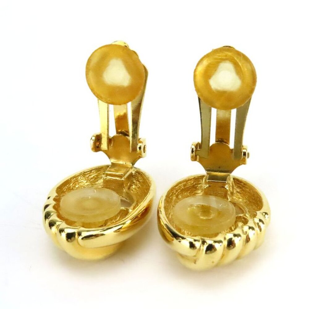 Christian Dior Earrings Metal Gold GP Accessory Plated - Picture 3 of 5